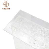 Meubles de salon et de salle à manger pour restaurant et bureau à domicile Base de table en acrylique Résine époxy Forme en T Surface transparente givrée Pied de table