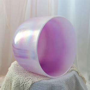 Bol chantant en cristal de quartz pur plus épais ZHQH Lumière cosmique Personnalisation Bol chantant en cristal Son de cristal Bien-être <span class=keywords><strong>des</strong></span> chakras Bol chantant en cristal - Product Image 2