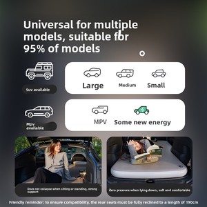 <span class=keywords><strong>Matelas</strong></span> de voiture gonflable blanc pliable, lit de couchage en PVC écologique pour le camping en plein air, les pique-niques et les voyageurs - Product Image 5