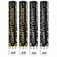 Canon à Confettis Biodégradables en Papier XPJBKC, Grand Ensemble de 5 Lanceurs de Confettis Multicolores pour Mariages, Baby Showers et Fêtes