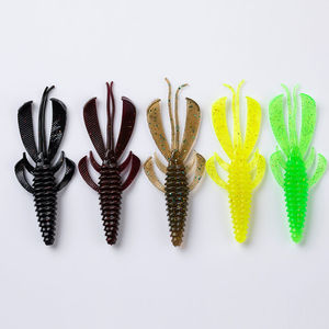 เหยื่อตกปลาซิลิโคนลอยน้ำ รูปทรงกุ้งบัลเลต์ ปราศจากสารตะกั่ว เหมาะสำหรับปลาแบส ปลาคาร์พ เหยื่อปลอมแบบนุ่ม รูปทรงผีเสื้อ เหยื่อปลอมแบบเต้น - Product Image 1