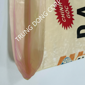 Sacs tissés en PP de taille personnalisée Impression flexographique Revêtement facultatif de 10 couleurs pour l'alimentation de riz Engrais Farine Utiliser Fournisseur direct du Vietnam - Product Image 1