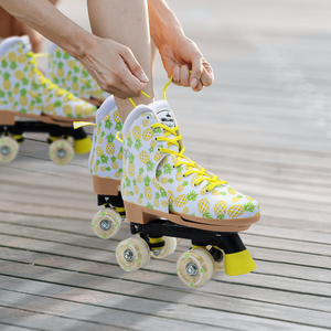 Vente chaude adulte clignotant planche à roulettes pas cher 4 roues <span class=keywords><strong>Quad</strong></span> patins à roulettes pour hommes femmes réglable chaussures de patinage à roulettes - Product Image 6