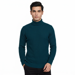 Pull à capuche épais en tricot pour homme, 100% coton, hiver, grande taille, séchage rapide - Product Image 1