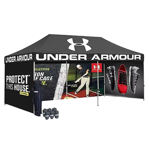 Carpa de feria comercial con impresión de logotipo personalizada Carpa de promoción plegable para exteriores Carpa emergente <span class=keywords><strong>rosa</strong></span> con logotipo - Product Image 2