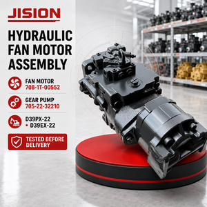 มอเตอร์พัดลม JISION 708-1T-00552 ปั๊มเกียร์ 705-22-32210 สำหรับเครื่องจักรก่อสร้างรุ่น D39PX-22 / D39EX-22 - Product Image 1