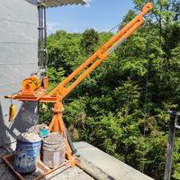 Usine directe Maison construction industrie Matériaux Portable Petite flèche ascenseur singe Mini Grue 360 Degrés à vendre