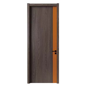Puerta Interior de Madera Maciza y Vidrio, Apertura Manual, Diseño Moderno, Aislamiento Acústico, para Dormitorio - Product Image 4