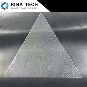 Luminaire suspendu géométrique moderne à LED rétroéclairé en acrylique haute luminosité en forme de triangle équilatéral personnalisé par Rina Tech - Product Image 2