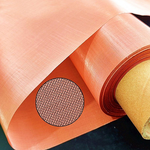 Tessuto in Rete di Rame Rosso Finemente Intrecciato 40-100 Mesh per Messa a Terra - Product Image 2