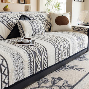 Funda <span class=keywords><strong>de</strong></span> sofá <span class=keywords><strong>de</strong></span> chenilla Bohemia, funda <span class=keywords><strong>de</strong></span> cojín <span class=keywords><strong>de</strong></span> sofá antideslizante patrón geométrico <span class=keywords><strong>de</strong></span> <span class=keywords><strong>tela</strong></span>, moderna, minimalista y <span class=keywords><strong>de</strong></span> <span class=keywords><strong>gusano</strong></span>, primavera y otoño - Product Image 6