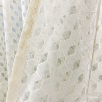 Panneaux de fleurs rayés soleil hôtel top readymade roll net stock voile fenêtres rideaux en or transparent pour fête