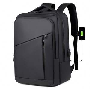 Waterpoof Pu Laptop Anti Theft USB Mochilla Large Capacity Business School Shockproof 15.6 Laptop Computer Bag <b>Backpack</b> - Product Image 1