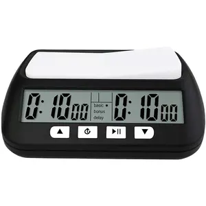 Chess Clock Professional Digital Chess Timer Count Up Down Timer with Clock Board Game Bonus and Delay