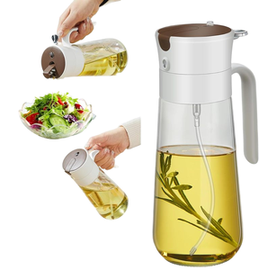 Récipient de brumisation alimentaire en verre moderne à double usage Accessoires de cuisine Réservoir d'huile d'assaisonnement pour sauce PP <span class=keywords><strong>Bouteille</strong></span> de <span class=keywords><strong>gaz</strong></span> Vaporisateur d'huile - Product Image 1