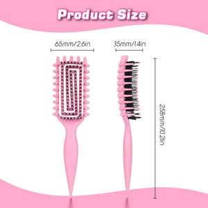 Brosse à cheveux ventilée biodégradable et écologique pour cheveux épais - Product Image 2