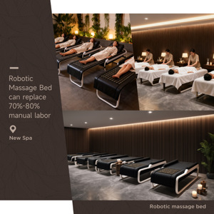 Cama de Masaje Plegable con Rodillos de Jade y Calefacción Infrarroja para Terapia con Piedras, Mesa Térmica para Spa y Salón de Belleza - Product Image 5