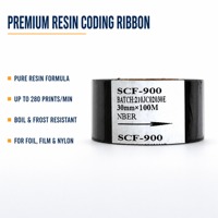 Ruban de marquage à chaud SCF-900 35mm*100m de marque NBER, rouleau jumbo de ruban de marquage à chaud, feuille de marquage à chaud pour date d'expiration