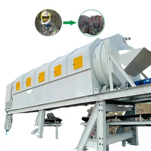 Gemeentelijke Vaste Afvalbeheermachines Voor Afvalterugwinning Sorteren Shaftless Trommelscherm Afvalzeefmachine