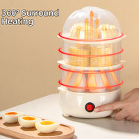 Yuedisi Usine de logo personnalisé Mise hors tension automatique électrique Portable automatique Mini cuiseur à vapeur cuiseur à oeufs pour le ménage