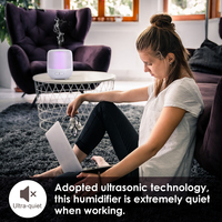 Humidificateur à ultrasons portable et écologique pour enfants, avec lumière LED, idéal pour la chambre de bébé, le bureau et la maison, diffuseur d'arômes USB