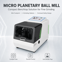 TENCAN XQM-0.2 Mini Planetary Ball Mill 4-Jar Variable Speed Laboratory Powder Grinding and Sample Preparation Machine