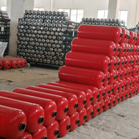 Extincteur à poudre sèche ABC de capacité moyenne 6 kg avec poignée rouge, valve en cuivre durable et grand manomètre rouge