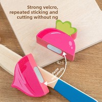 Ensemble de fruits et légumes en bois pour enfants, jouet de simulation de découpe, jouets éducatifs Montessori, cadeau pour garçons et filles