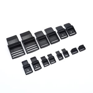 Boucle de sangle en plastique noir 25mm 38mm pour sacs, bagages, sangles d'extérieur, clip durable, résistant à l'usure, style minimaliste, couleur unie - Product Image 4