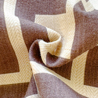 Parure de lit quatre pièces en polyester jacquard voile 200TC à motif géométrique, drap-housse, housse de couette et drap plat pour étudiant