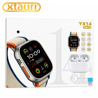XTAURI YX14 Smart Watch Set 12 in 1 Kit Smartwatch Earphone Nirkabel Mode Multi Olahraga Panggilan BT Smart Watch untuk Android IOS