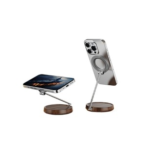 Aluminum Single Axis Magnetic Phone Stand With N52 Magnet 720 Degree Rotation Universal Desktop <b>Holder</b> For Smartphones And - Product Image 5