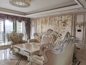 الفاخرة الأثاث غرفة المعيشة طقم أريكة الخشب نحت الملكي الأوروبي نمط الأرائك العتيقة ساعات ذات معصم جلد كلاسيكية طقم أريكة s - Product Image 5