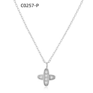 Collier à la mode avec zircone C0257 pour femmes, bijoux de haute qualité - Product Image 1