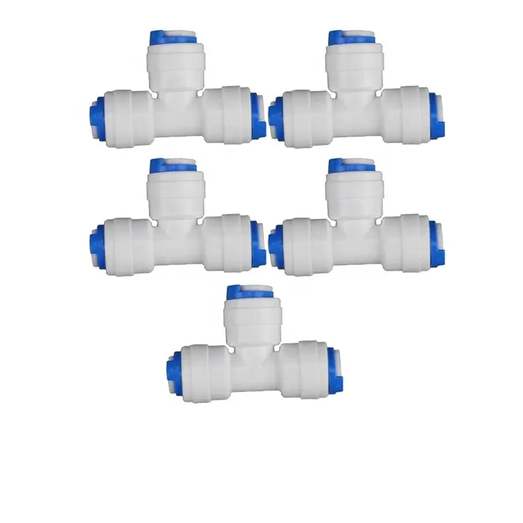 Ro su Union Tee adaptörü hızlı bağlantı bağlantı elemanı Pom su filtresi hızlı bağlantı su filtresi parçaları