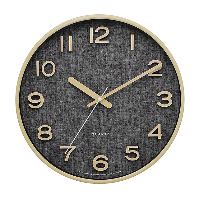 Fashion Solid Wood Digital Decorative  Mute  Living Room 3d Wall Clock