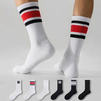 Chaussettes hautes en tricot d'été de haute qualité, personnalisables avec logo, vente en gros, douces et respectueuses de la peau pour enfants, jeunes, hommes et femmes