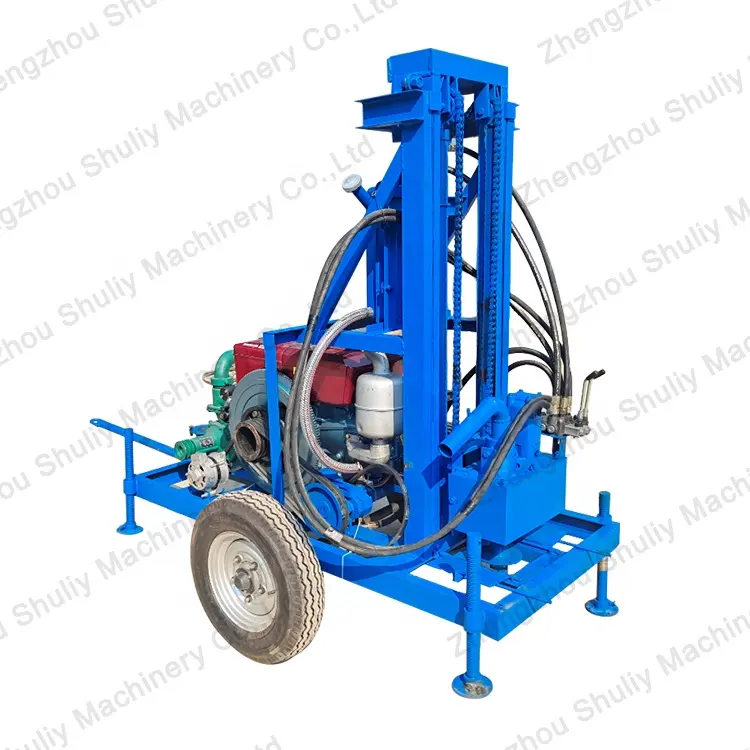 300m Deep Hydraulic Borehole Water Well Drilling Rig Machine