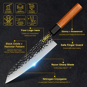 Bộ Dao Thép Carbon Cao Chuyên Nghiệp Nhật Bản RTS Logo Theo Yêu Cầu Giảm Giá 10% Bộ Dao Nhà Bếp Với Hộp Quà Tặng Logo - Product Image 2