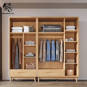 furniture factor best price customized small moq eco-friendly slide <b>wardrobe</b> personalized bedroom furniture solid wood <b>wardrobe</b> - Product Image 5