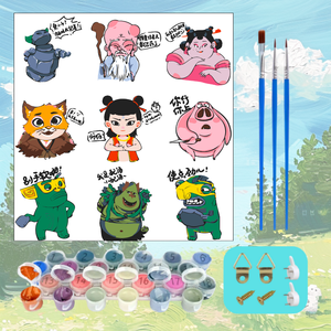 Phim Hoạt Hình Nhân Vật Bộ Sưu Tập Tự Làm Sơn Bằng Số Đơn Giản Dễ Dàng Sử Dụng Acrylic Kỹ Thuật Số Sơn Dầu Cho Trang Trí Nội Thất Cho Phòng Ngủ - Product Image 5