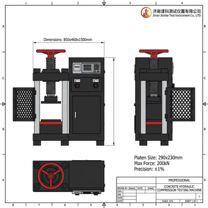Máquina de Ensayo de Compresión de Cilindros y Cubos de Hormigón Hidráulica JK Astmc <span class=keywords><strong>CTM</strong></span> 300kN 600kN 1000kN 2000kN, Clase 0.5, Inteligente y Automática - Product Image 5