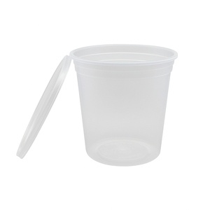 HACAMY Leakproof Disposable <b>Clear</b> Deli Cup Food Storage <b>Containers</b> with Secure Lids, Perfect for Soup - Product Image 4