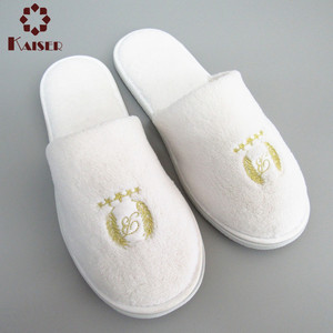 OEM Hotel Dicke <span class=keywords><strong>EVA</strong></span>-Sohlen-Hausschuhe, Günstige Badezimmer-Pantoffeln für Hotels - Product Image 1