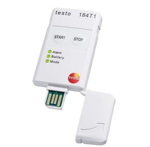 GxP 21 CFR Part 11 HACCP Compliant Testo 184 T1 USB <b>Temperature</b> Data <b>Logger</b> for Cold Chain Transportation Monitoring Testo USB T - Product Image 4