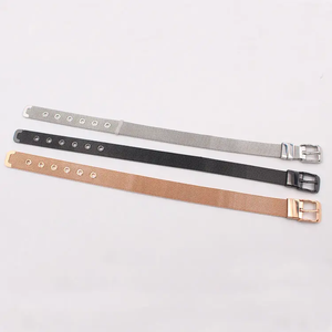 Mode Hoge Kwaliteit Roestvrij Staal 18K Goud Verstelbare Italiaanse Milanese Riem Horloge Mesh Riem Armband Koppels - Product Image 6