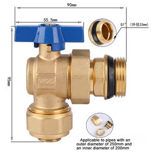 Desviador de calefacción por suelo radiante de cobre puro, diseño integrado manual e inteligente, gran caudal. - Product Image 4