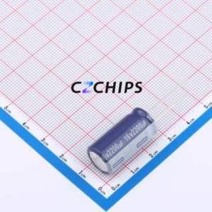 ERF1CM222W25OT Through-Hole <b>Aluminum</b> <b>Electrolytic</b> <b>Capacitor</b> Through hole,D12.5xL25mm 2200uF 20% 16V 2.82A-100kHz - Product Image 1