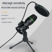 Microphone à condensateur ME4 modèle privé, filaire USB, enregistrement sur ordinateur, streaming en direct, cardioïde, lampe RVB, réduction du bruit, bureau