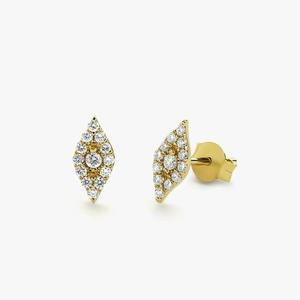 Pendientes de Diamantes DHANI JEWELS al por Mayor, Oro Blanco, Amarillo y Rosa de 14K, Claridad SI, Diamantes Naturales para Minoristas de Joyería - Product Image 1